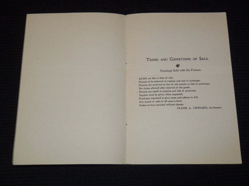 1903 J. AMBROSE PRICHARD EXHIBITION SALE AT THE BEACON ART GALLERIES - J 7952