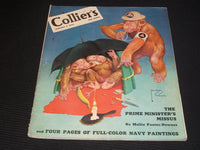 1944 JANUARY 8 COLLIER'S MAGAZINE NICE COVER & FULL PAGE ADS - E 1287