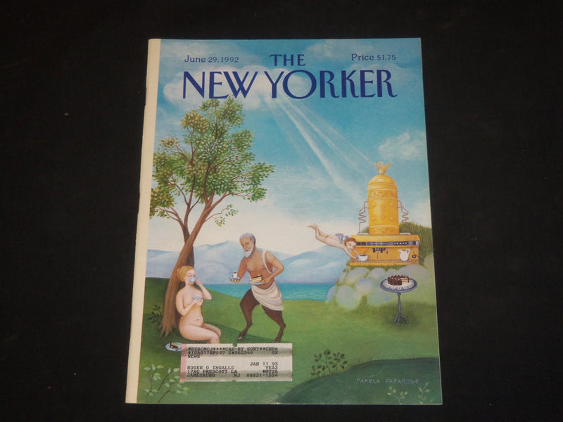 1992 JUNE 29 THE NEW YORKER MAGAZINE - ILLUSTRATED COVER - NY 1540