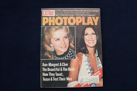 1973 AUGUST PHOTOPLAY MAGAZINE - ANN-MARGRET & CHER COVER - E 12740