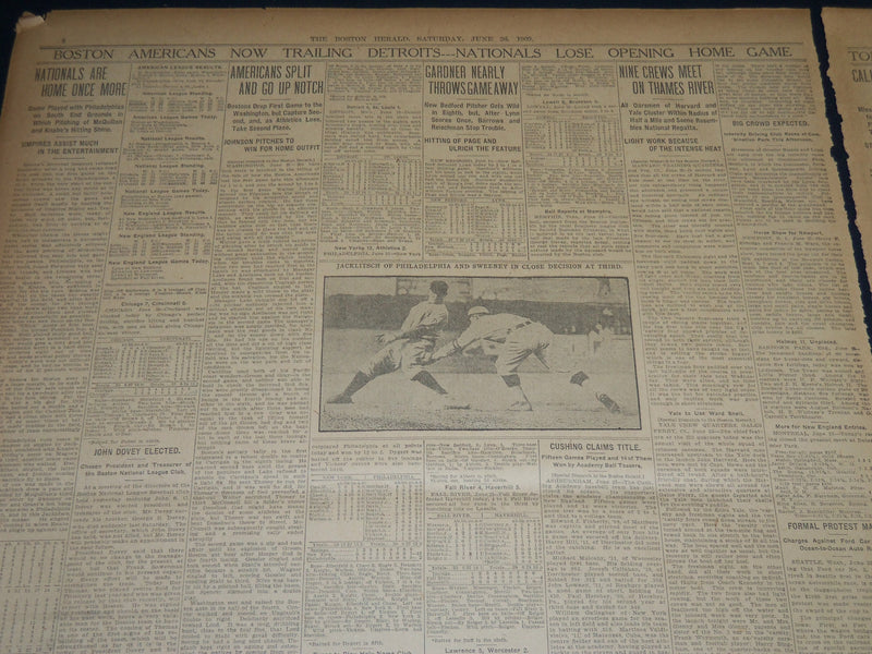 1909 JUNE 26 THE BOSTON HERALD - HARVARD HOST TO THOUSANDS AT CLASS DAY - BH 369