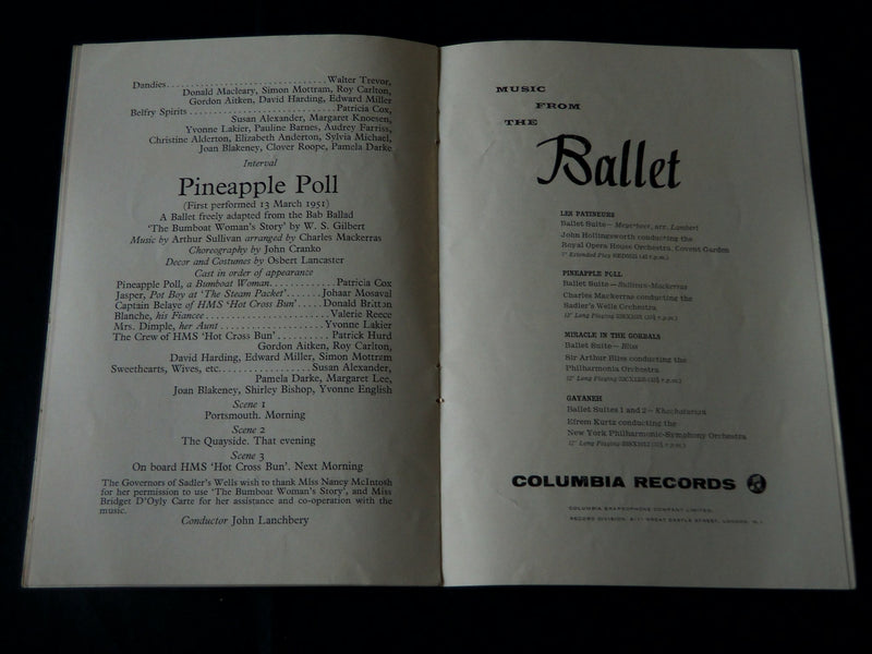1957-1972 SADLER'S WELLS THEATRE PROGRAMS LOT OF 3 - LONDON - J 3886