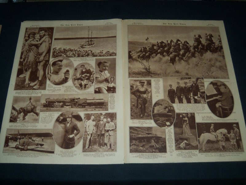 1927 JULY 3 NEW YORK TIME PICTURE SECTION - MARTIN JOHNSON IN AFRICA - NT 7391