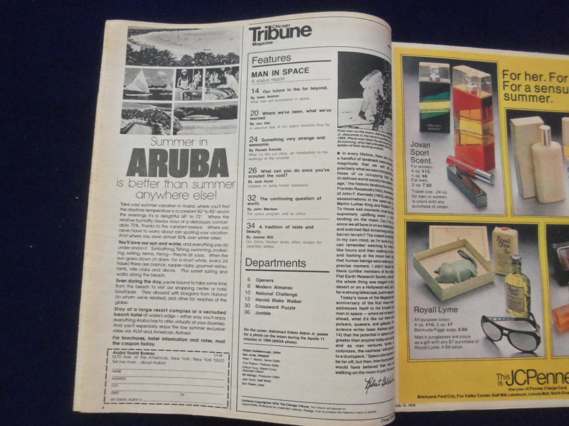 1979 JULY 15 CHICAGO TRIBUNE MAGAZINE SECTION - THE MOON PLUS 10 - NP 6380