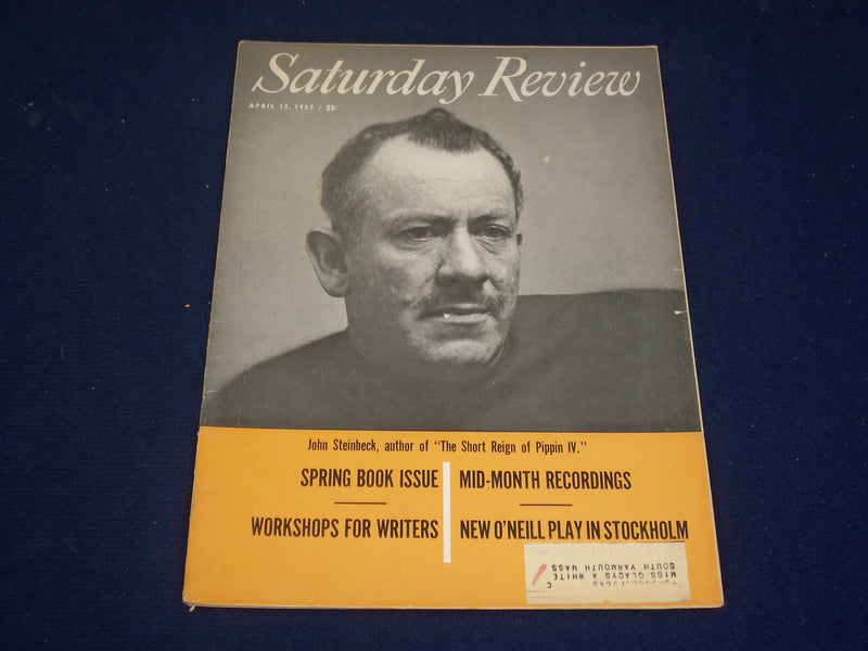 1957 APRIL 13 SATURDAY REVIEW MAGAZINE - JOHN STEINBECK - SP 9449