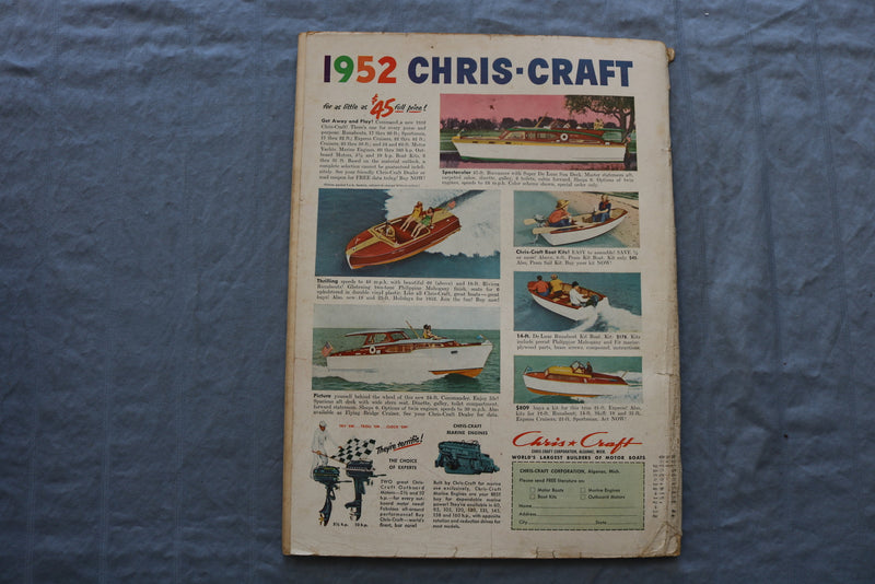 1952 MAY SPORTS AFIELD MAGAZINE - REELS AND LINES COVER - SP 6175D