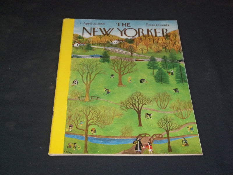 1950 APRIL 22 THE NEW YORKER MAGAZINE - ILLUSTRATED COVER - NY 361