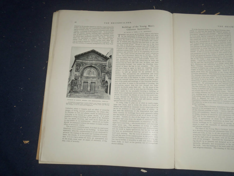 1906 FEBRUARY THE BRICKBUILDER MAGAZINE - AN ARCHITECTURAL MONTHLY - ST 528G