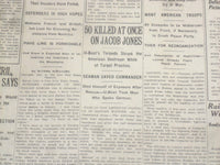 1917 DECEMBER 12 NEW YORK TIMES - 50 KILLED AT ONCE ON JACOB JONES - NT 8259