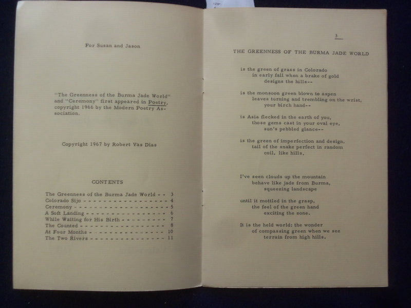 1967 THE COUNTED SOFTCOVER BOOK BY ROBERT VAS DIAS - INSCRIBED - K 179