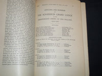 1919 THE SOVEREIGN GRAND LODGE I. O. O. F. PROCEEDINGS - BALTIMORE MD - J 8657