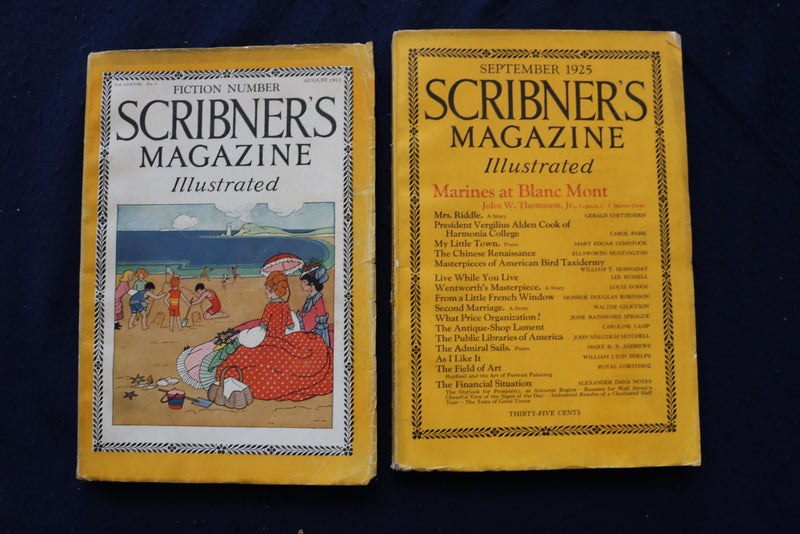 1923-1925 SCRIBNER'S MAGAZINE - LOT OF 10 - O 3487