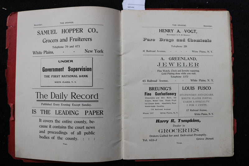 1909 DECEMBER THE ORANGE MAGAZINE - CHRISTMAS NUMBER - WHITE PLAINS - K 2204