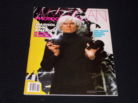 1985 OCTOBER AMERICAN PHOTOGRAPHER MAGAZINE - ANDY WARHOL FRONT COVER - E 14362
