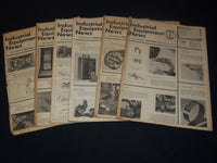 1960-1961 INDUSTRIAL EQUIPMENT NEWS NEWSPAPER LOT OF 6 ISSUES - NP 4502D