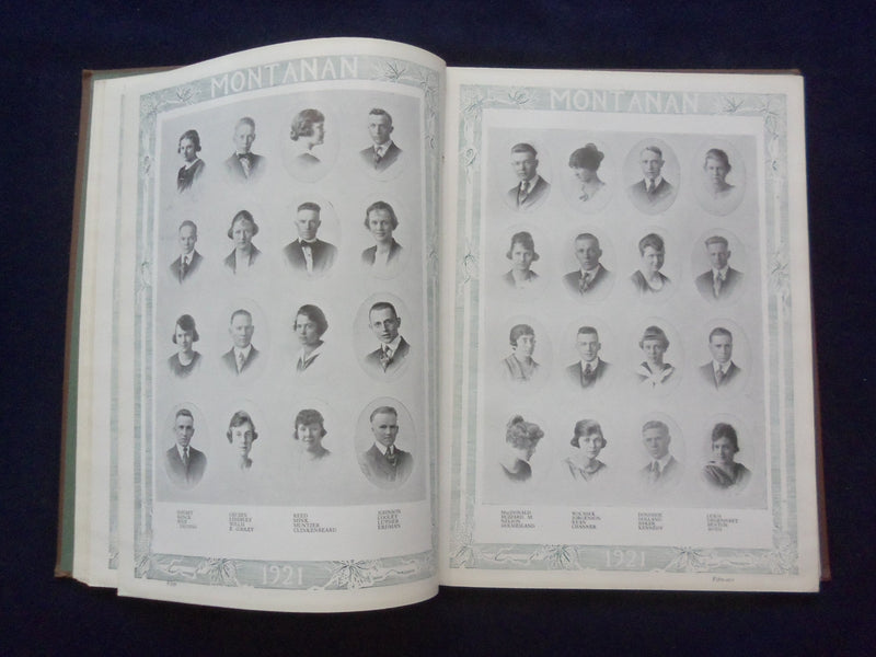 1921 MONTANAN MONTANA STATE UNIVERSITY YEARBOOK - BOZEMAN, MONTANA - YB 3083