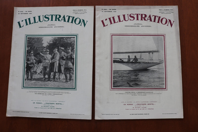 1927-1931 L'ILUSTRATION FRENCH MAGAZINE LOT OF 35 ISSUES - O 3508