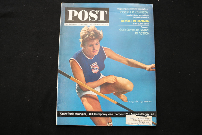 1964 OCT 10 THE SATURDAY EVENING POST MAGAZINE - PAT WINSLOW COVER - E 9989