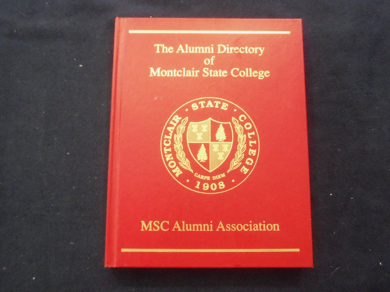 1992 THE ALUMNI DIRECTORY OF MONTCLAIR STATE COLLEGE HARDCOVER BOOK - KD 8719