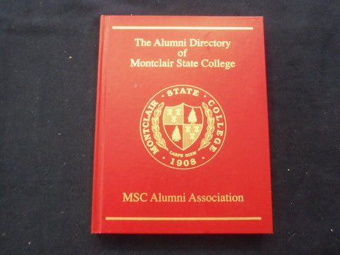 1992 THE ALUMNI DIRECTORY OF MONTCLAIR STATE COLLEGE HARDCOVER BOOK - KD 8719