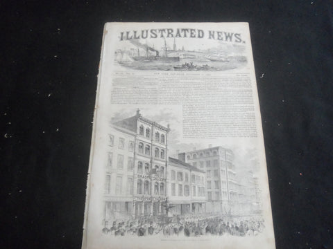 1853 NOVEMBER 12 ILLUSTRATED NEWS MAGAZINE - FIREMAN'S CELEBRATION - B 5531X