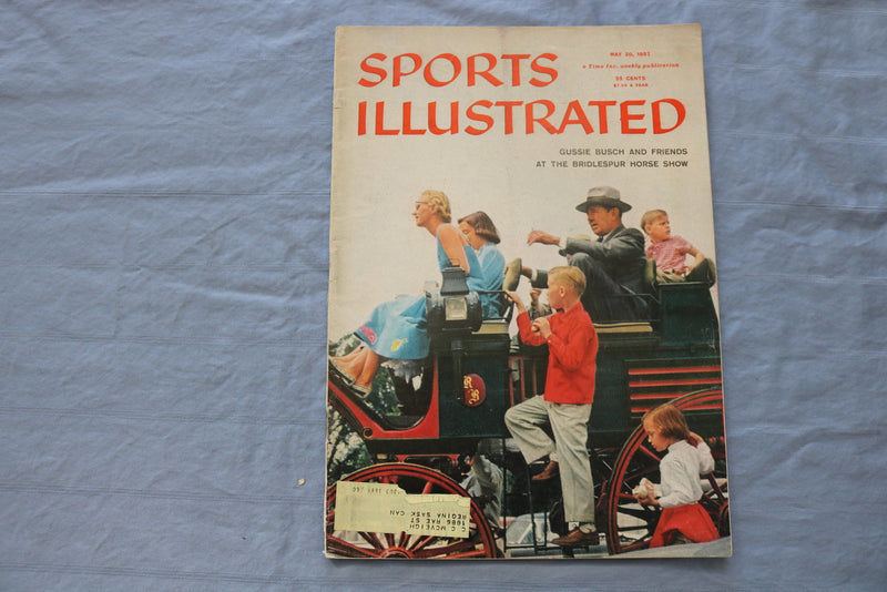 1957 MAY 20 SPORTS ILLUSTRATED MAGAZINE - GUSSIE BUSCH COVER - ST 5505I