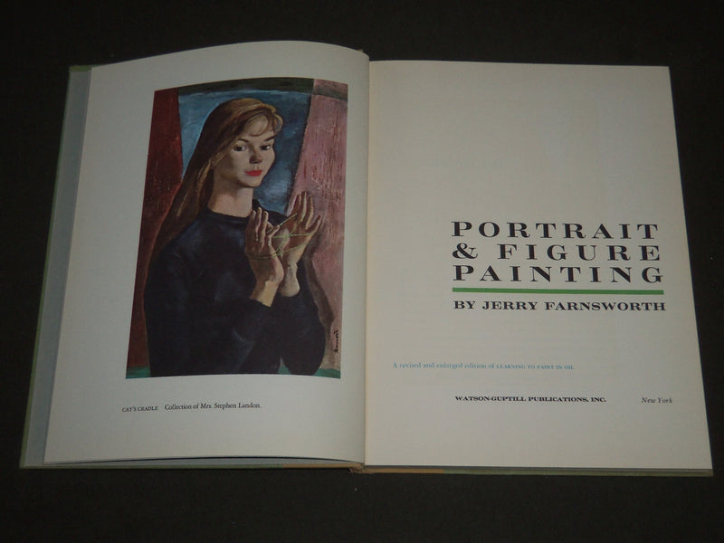 1963 PORTRAIT AND FIGURE PAINTING BY JERRY FARNSWORTH HARDCOVER BOOK - KD 3846