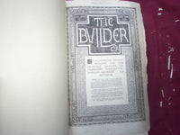 1911 JAN-DEC THE BUILDER U. K. MAGAZINE BOUND VOLUMES - 2 VOLS - FOLD OUTS- C 34