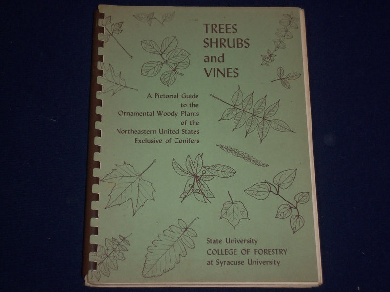1961 TREES SHRUBS & VINES BOOK BY ARTHUR T. VIERTEL - ILLUSTRATIONS - KD 2501