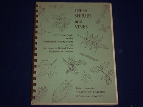 1961 TREES SHRUBS & VINES BOOK BY ARTHUR T. VIERTEL - ILLUSTRATIONS - KD 2501