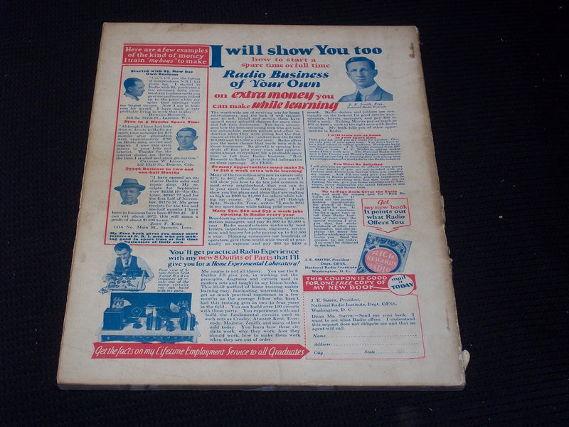 1930 JUNE RADIO NEWS MAGAZINE - SHORT WAVE NUMBER FRONT COVER - E 5232