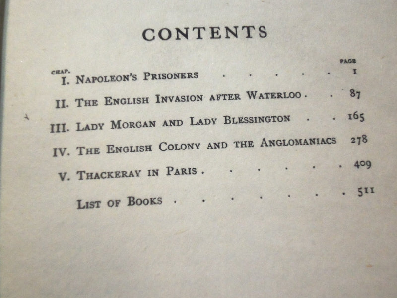 1912 EMINENT ENGLISH MEN & WOMEN IN PARIS 1800-1850 BOOK BY R. MONVEL- KD 2250