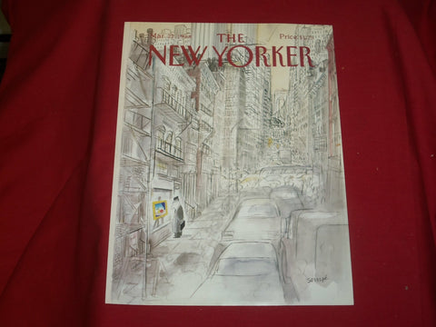 1988 MARCH 21 NEW YORKER MAGAZINE FRONT COVER ONLY - GREAT ART FOR FRAMING