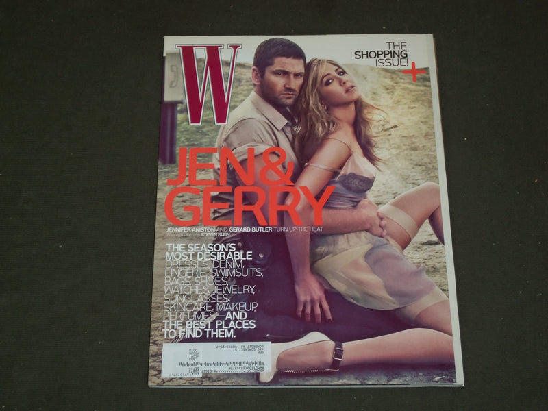2010 APRIL W MAGAZINE - JENNIFER ANISTON & GERARD BUTLER COVER - B 3433
