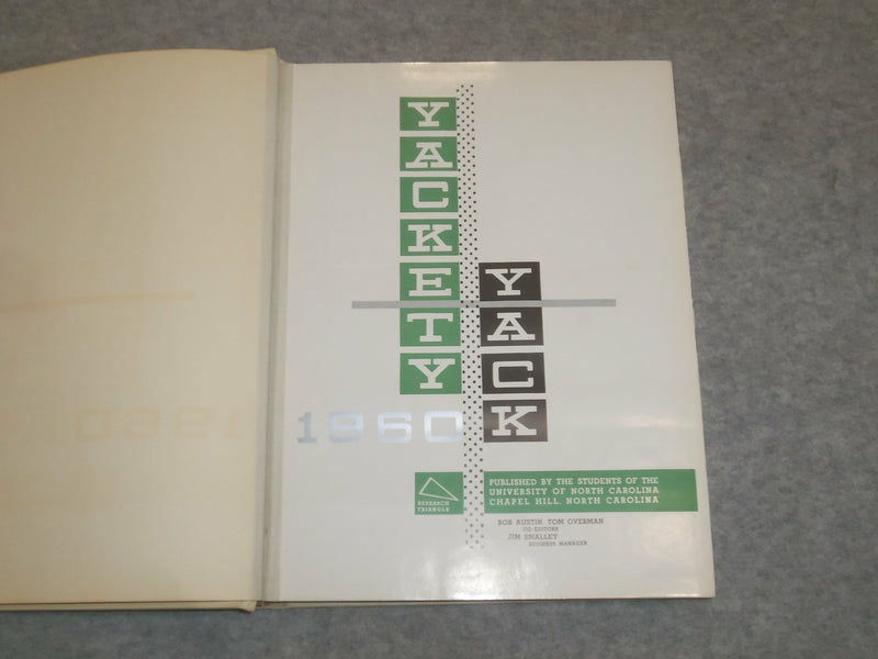 1960 UNIVERSITY OF NORTH CAROLINA YEARBOOK - CHAPEL HILL, NORTH CAROLINA-YB 2071