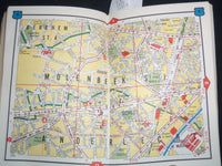 1960'S BRUXELLES POCKET GUIDE - ENGLISH & FRENCH TEXT - 32 MAPS - J 9292