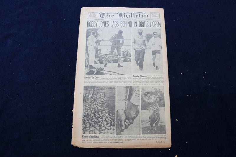 1927 JULY 12 SAN FRANCISCO BULLETIN NEWSPAPER - CITY WELCOMES FLIERS - NP 8894