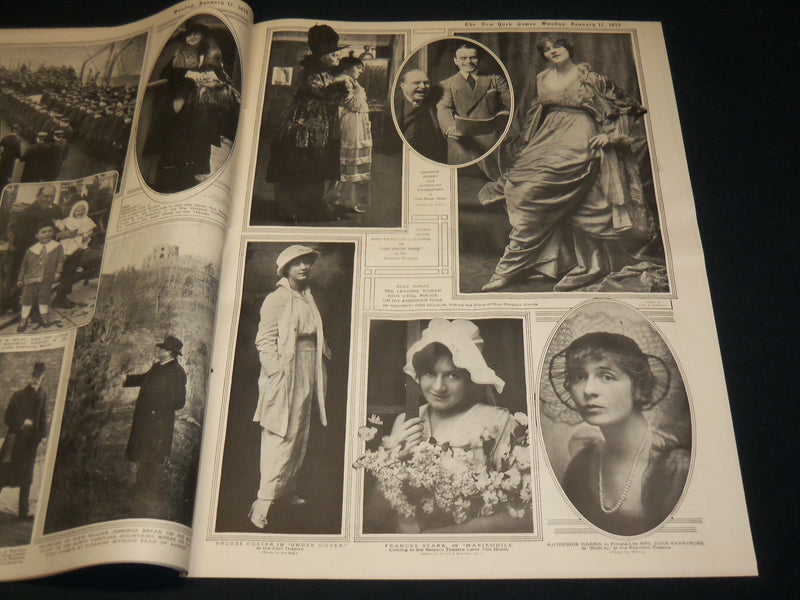 1915 JANUARY 17 NEW YORK TIMES ROTO PICTURE SECTION - FRENCH SOLDIERS - NT 8946