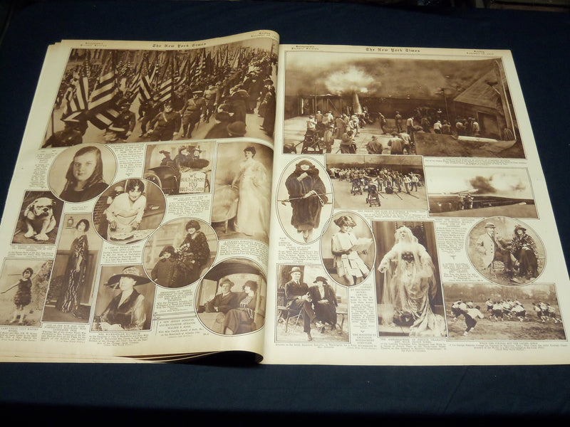 1922 NOVEMBER 19 NEW YORK TIMES PICTURE SECTION - WILSON - RUTH - NT 8859