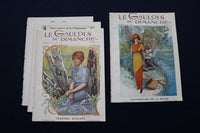 1911 LE GAULOIS DU DIMANCHE ILLUSTRATED MAGAZINE - FRENCH - LOT OF 8 - O 3617
