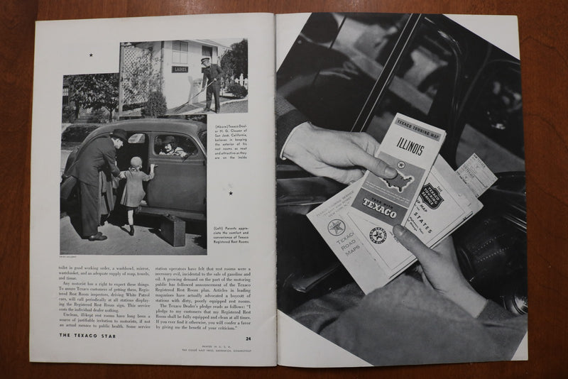 1938 THE TEXACO STAR TOURING NUMBER SOFTCOVER BOOK - K 3165