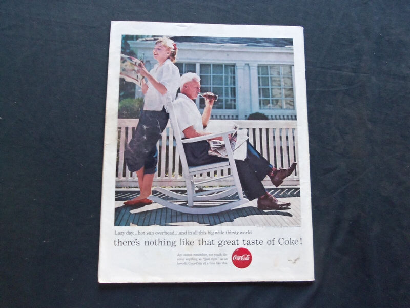 1956 SEPT 1 THE SATURDAY EVENING POST MAGAZINE- FISHING AT BEACH COVER - SP 2111
