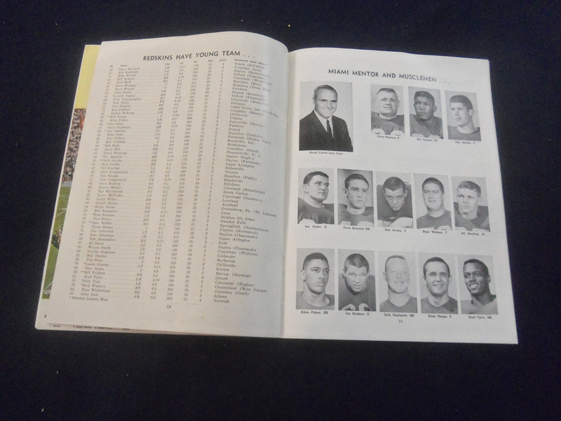 1961 OCT 28 FOOTBALL PROGRAM - BOWLING GREEN ST UNIV VS MIAMI UNIV - SP 9337M