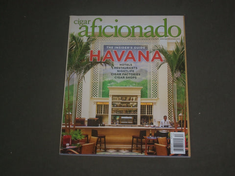2011 NOVEMBER/DECEMBER CIGAR AFICIONADO MAGAZINE - HAVANA COVER - B 4534