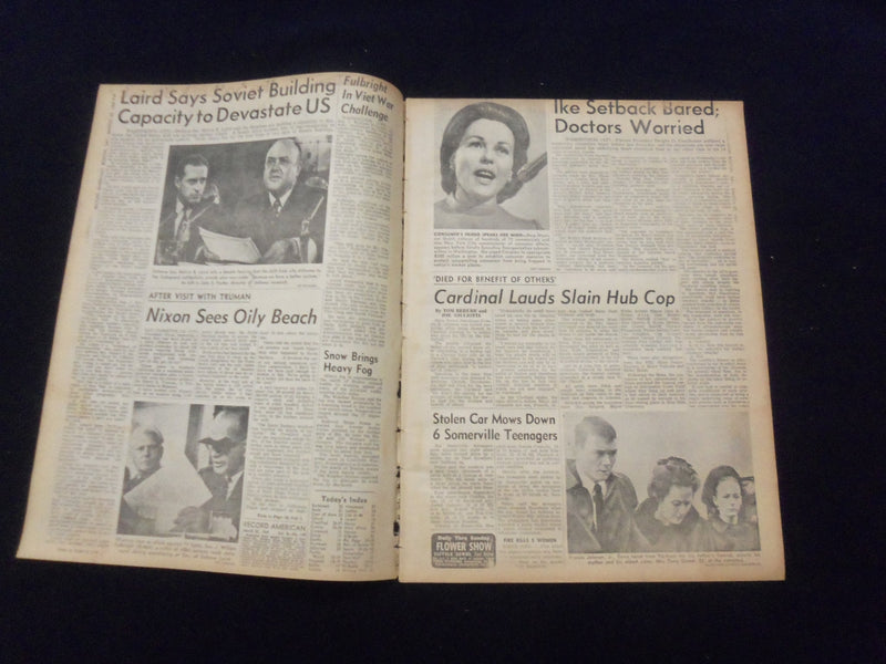 1969 MAR 22 BOSTON RECORD AMERICAN NEWSPAPER-SOVIETS AIM TO DESTROY U.S.-NP 6338