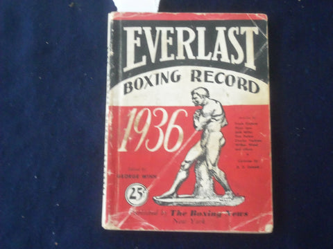 1936 EVERLAST BOXING RECORD BOOK - J 6495