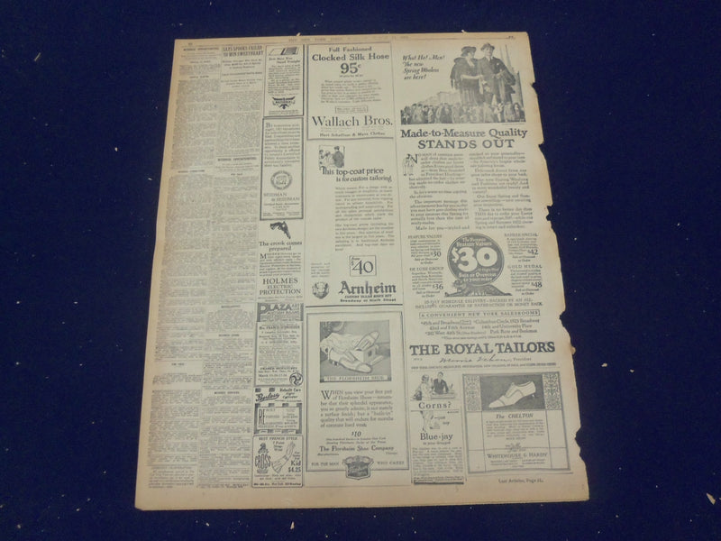 1922 MARCH 14 NEW YORK TIMES - WASHINGTON NETTLE BY ALLIES ON RHINE - NT 8315