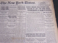 1920 NOVEMBER 6 NEW YORK TIMES - BACKER BUILDER HELD IN GRAFT CASE - NT 6733