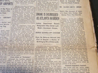 1929 MARCH 17 NEW YORK TIMES - SNOOK IS DISMISSED AS ATLANTA WARDEN - NT 6627