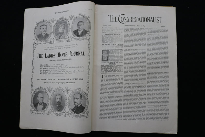 1895 JANUARY 3 THE CONGREGATIONALIST MAGAZINE - WILLIAM CAREY - K 2325
